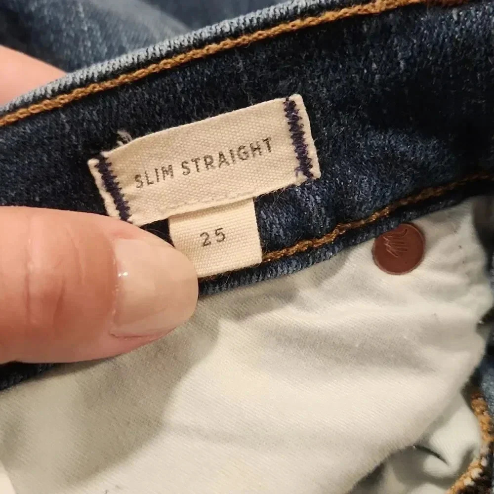Madewell Slim Striaght Jeans - Picture 7 of 10